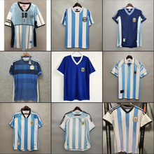 阿根廷球衣1978 1986 1998 2006 2014复古足球运动衫足球服运动衫