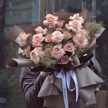 99朵玫瑰花束520情人节花束diy材料包送女友浪漫母亲女神代发