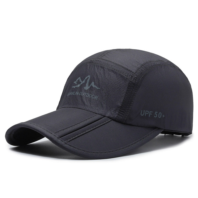 Outdoor Sun-Proof Mountaineering Peaked Cap Men's Summer Rainproof and Sun Protection Quick-Drying Foldable Hat Women's Fishing Sun Protection Baseball Cap