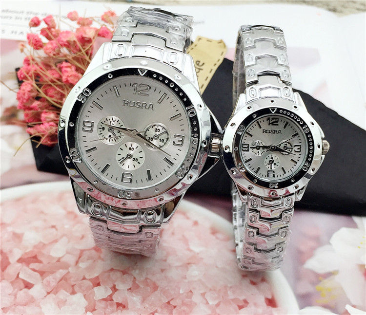 一件代发男士手表批发钢带石英表复古情侣表非机械表速卖通