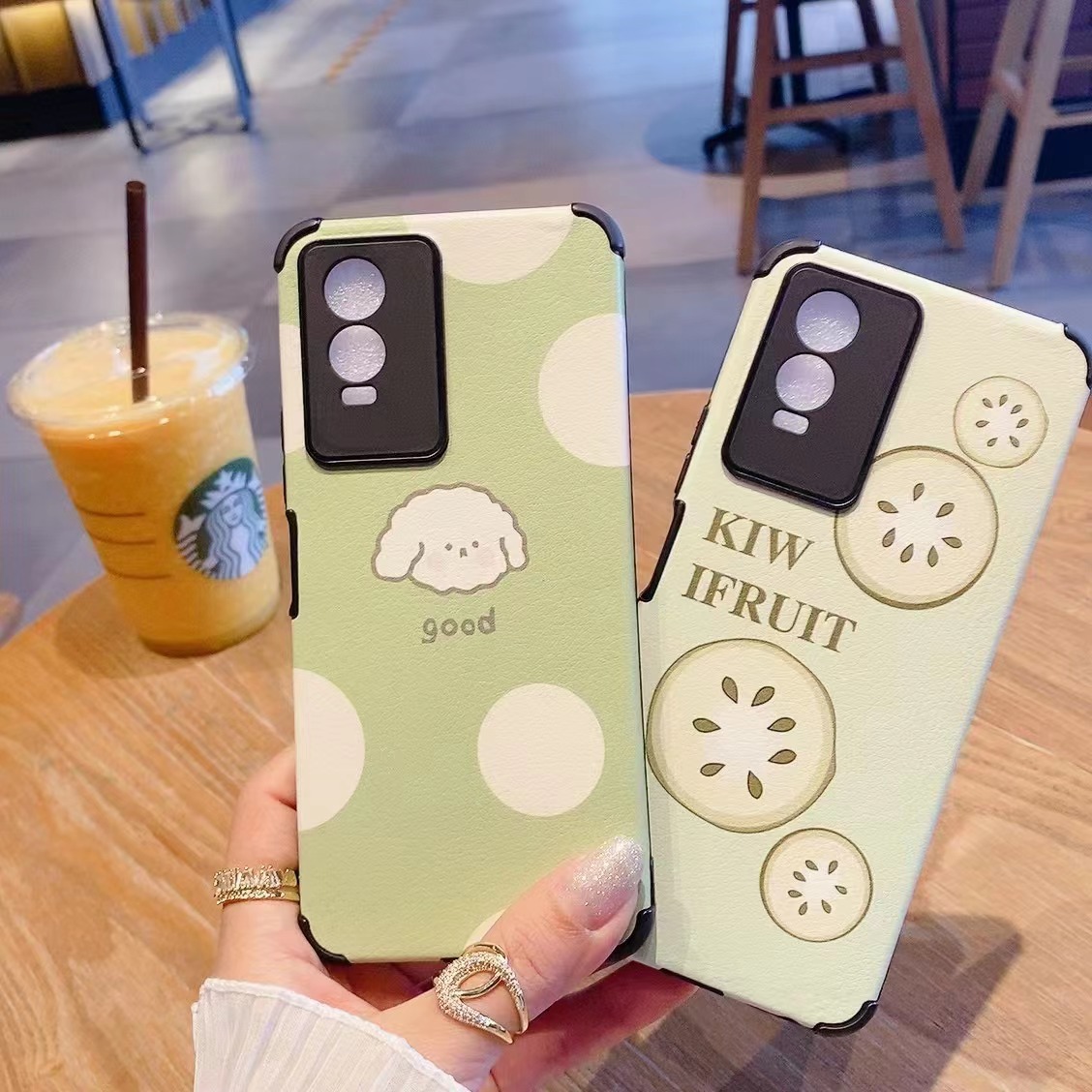 适用opporeno小羊皮r9软r11彩绘reno5保护壳r17手机套reno7 r11s