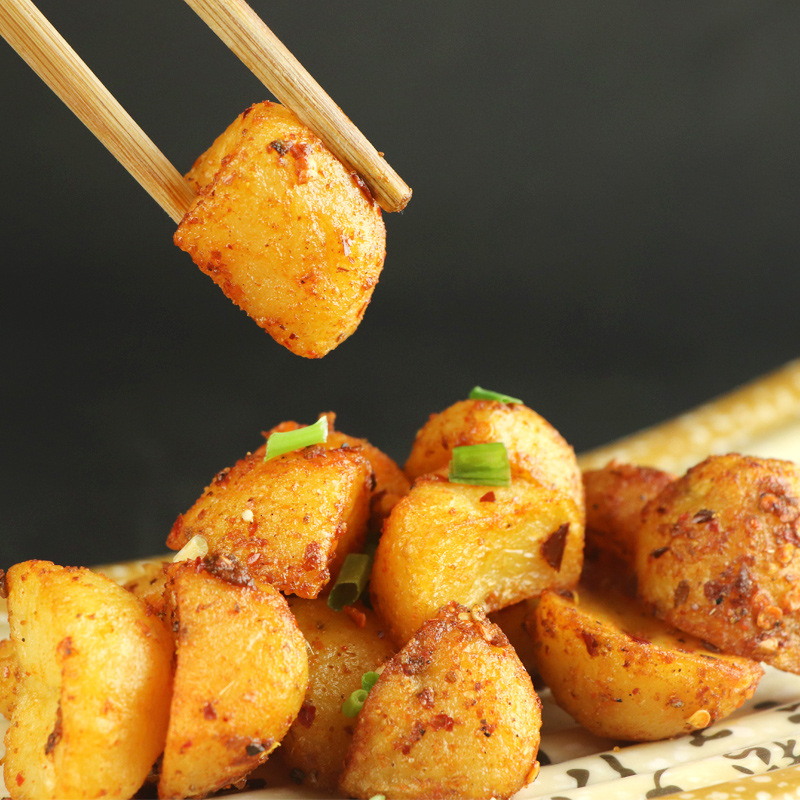 锅巴土豆半成品商用家用5/20斤冷冻云南特色油炸洋芋小吃炸土豆块