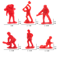 儿童玩具散装小人偶模型消防系列人军人配套产品玩具配件批发