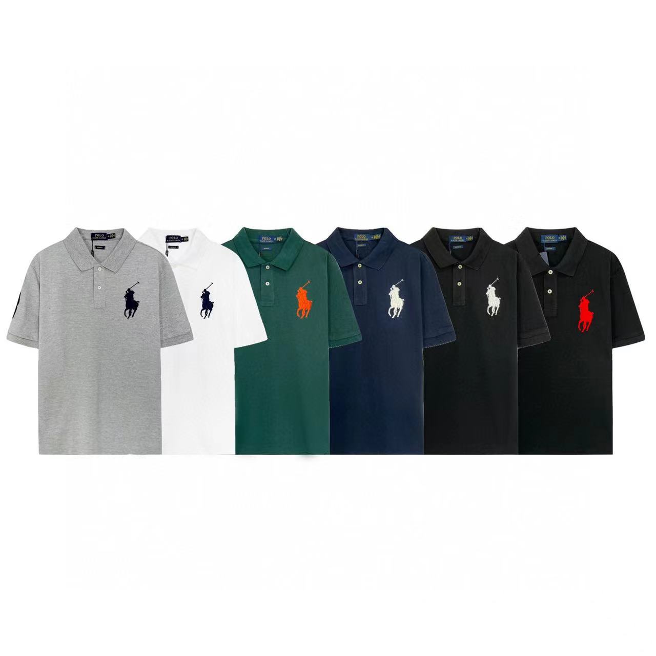 跨境供货老钱风拉夫劳伦大马标休闲polo衫男士翻领短袖-阿里巴巴