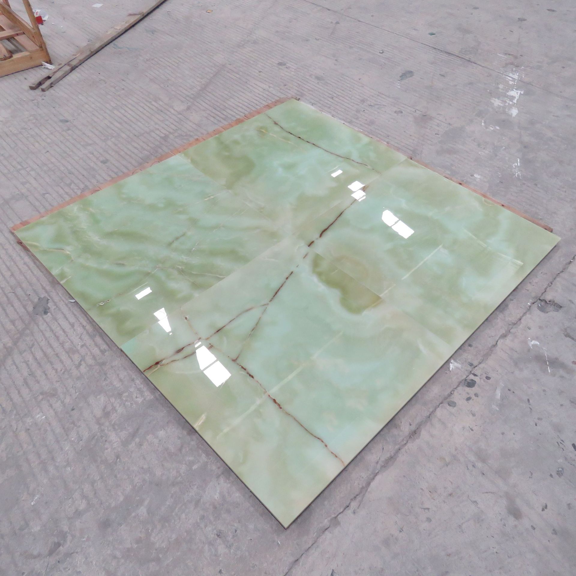 透光石材大理石玉石青玉大板山水画复古书房背景墙别墅酒店会所