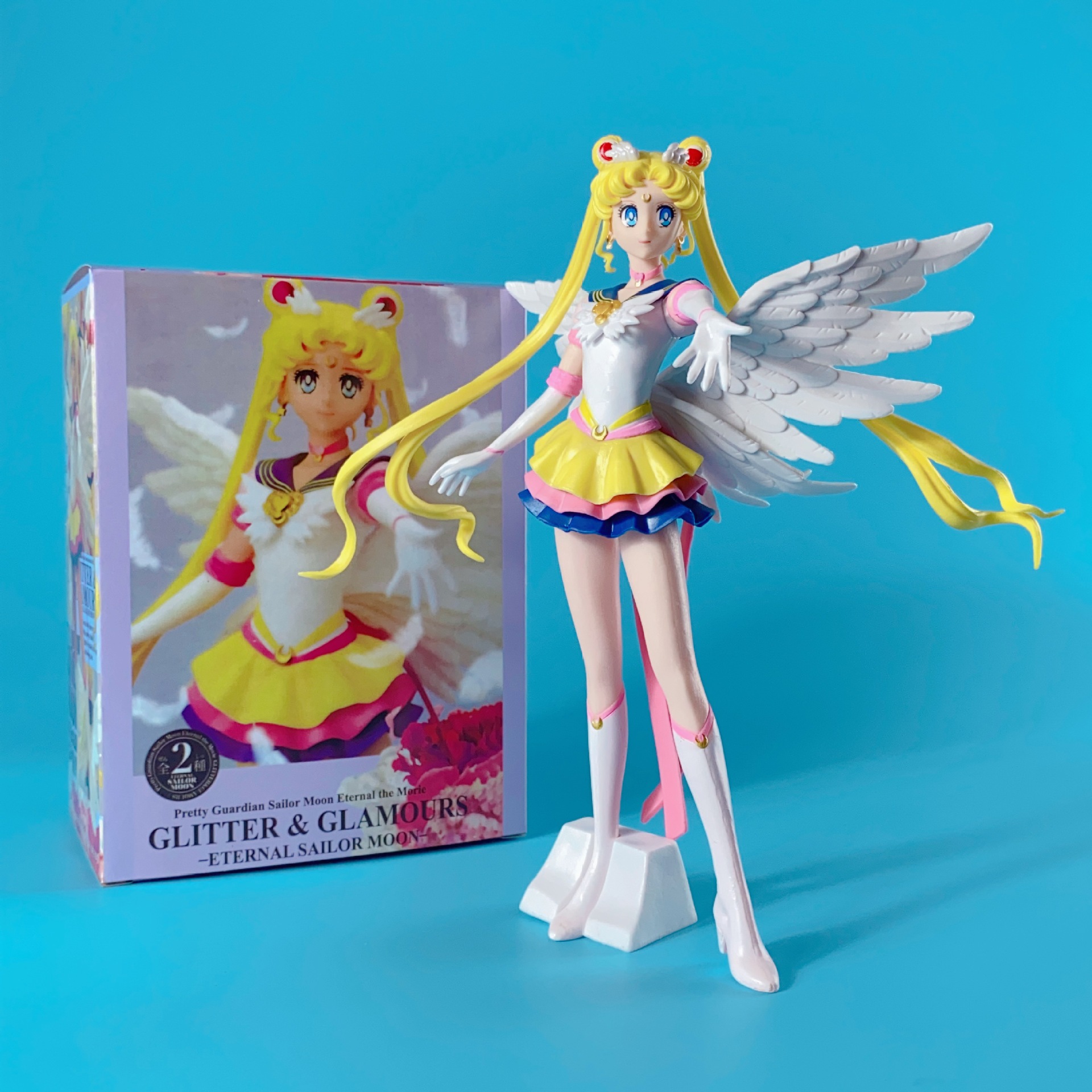 Pretty Girl Warrior Hand-Made Angel Flash Charm Sailor Moon Anime Peripheral Sailor Moon Model Decoration Doll