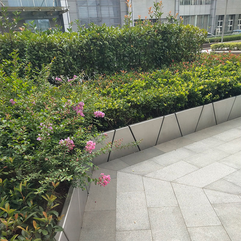 不锈钢树池花箱 上海厂家承接制作安装园林绿化树池围边工程