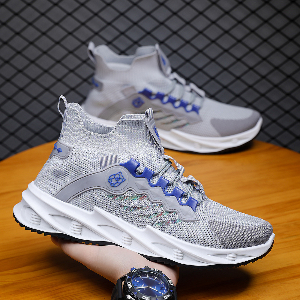 中高帮透气男鞋