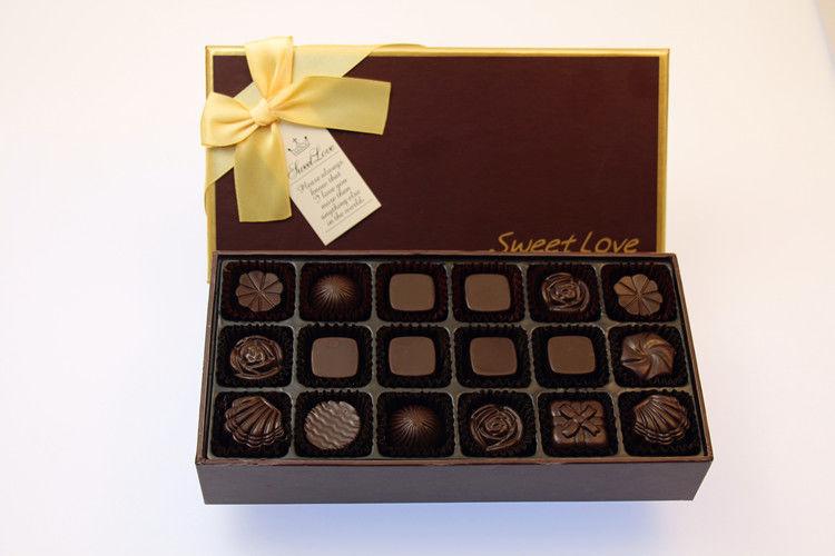 情人节创意生日礼物手工巧克力双层礼盒刻字送礼男女朋友恋人