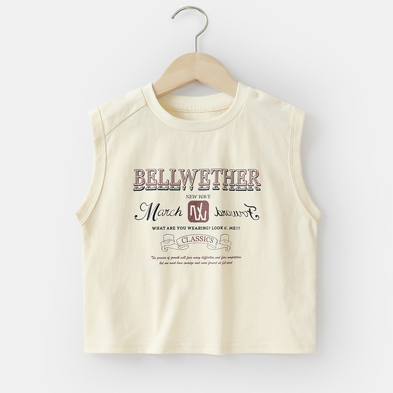 男童纯棉背心夏装夏款新款童装儿童宝宝小童无袖t恤夏季潮u14763
