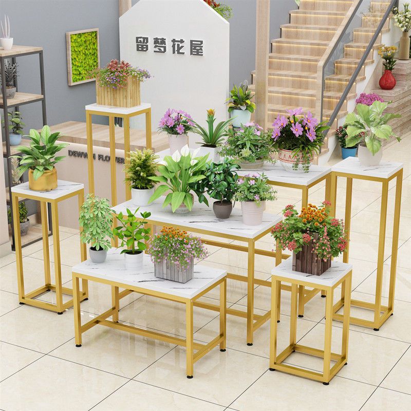 花店花架服装鞋帽包包流水台手捧花花盆高低鲜花店展示架橱窗展台