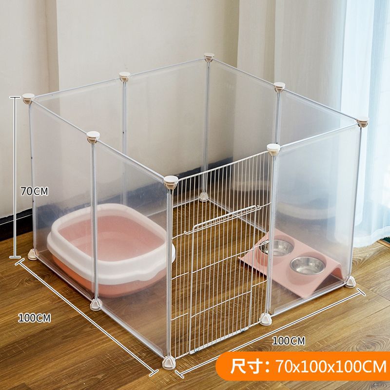 Dog Playpen Dog Pet Indoor Cat with Toilet Rabbit Cage Isolation Gate Fence Free Combination Small Dog Fence