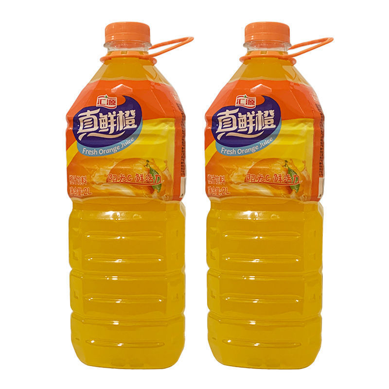 汇源果汁 2l*2/4瓶装大瓶橙汁饮料真鲜橙聚餐宴席2升肪补充维c-阿里巴