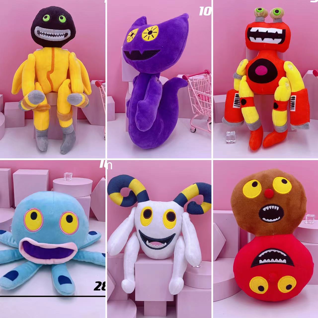 跨境新款wubbox plush my singing monsters怪兽音乐会我的歌