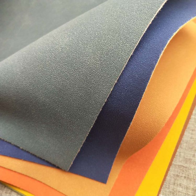 磨砂羊巴皮革面料pvc箱包手袋包装革粗羊吧磨砂皮a193绒感羊巴