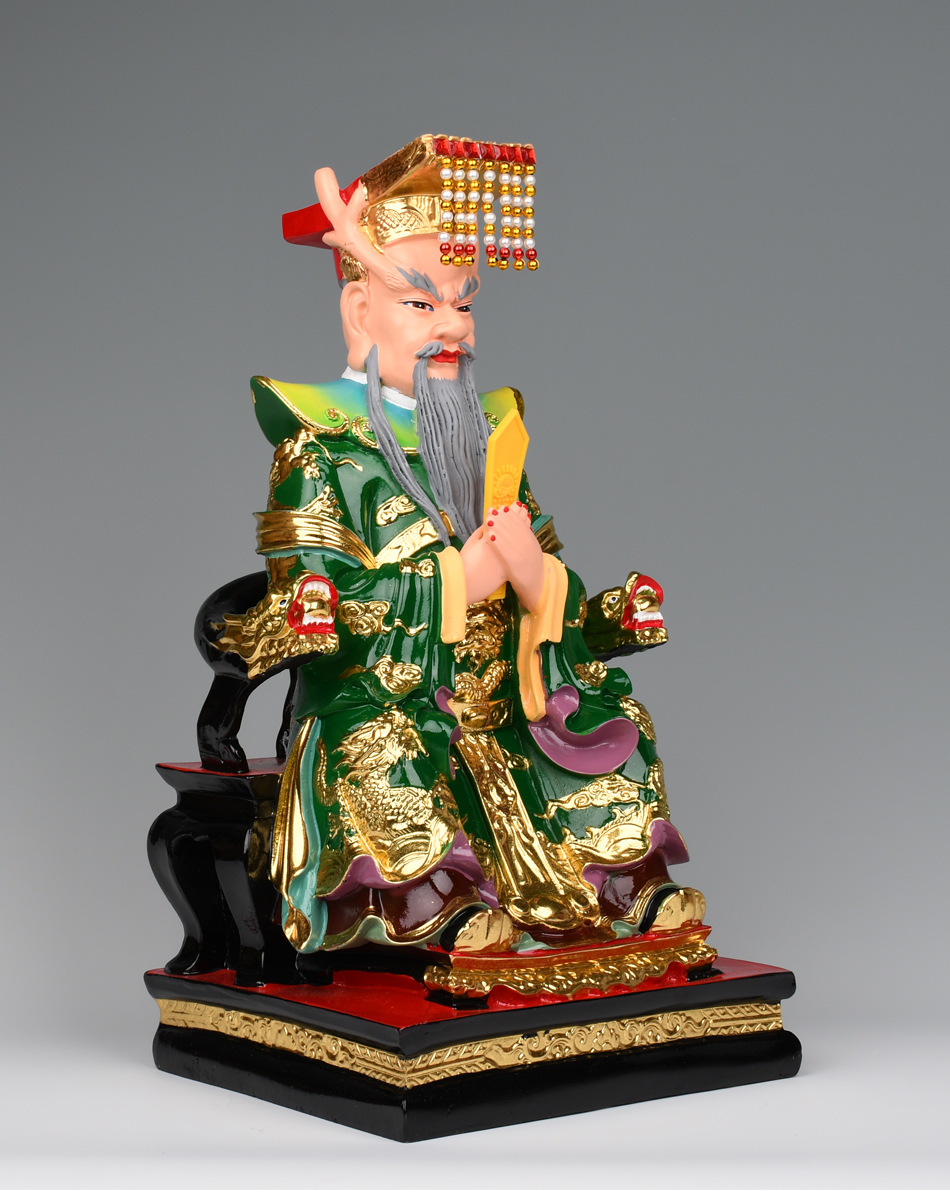 四海龙王神像红黄白黑色西海北海南海东海龙王树脂佛像摆件工艺品