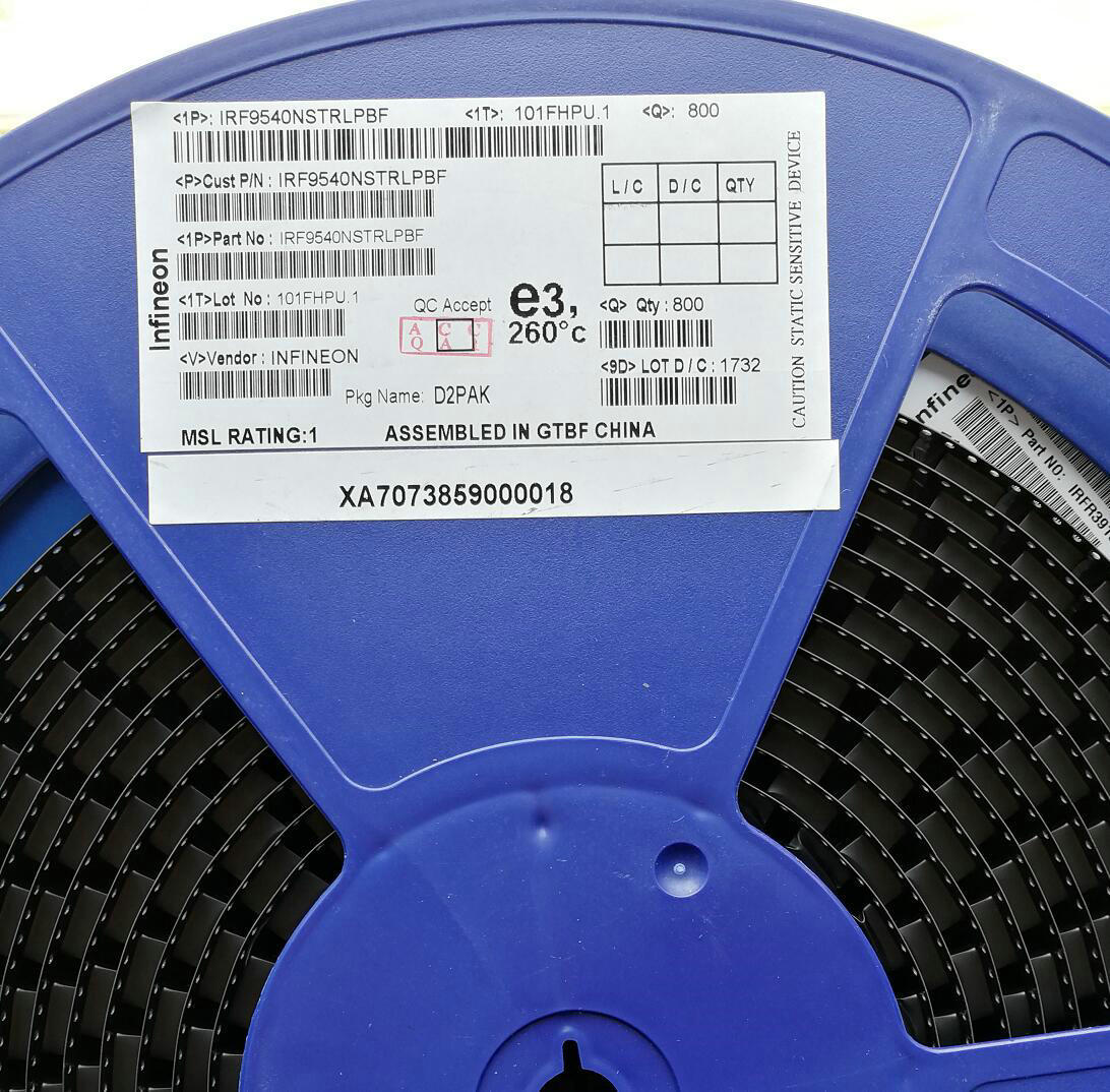 irf9540nstrlpbf场效应管 p沟道mos管-100v/-23a