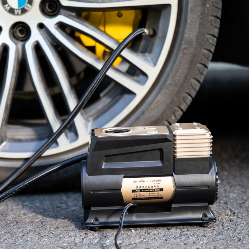 车载充气泵电动高压小型汽车轮胎打气泵轿车用加气筒便携式汽车用