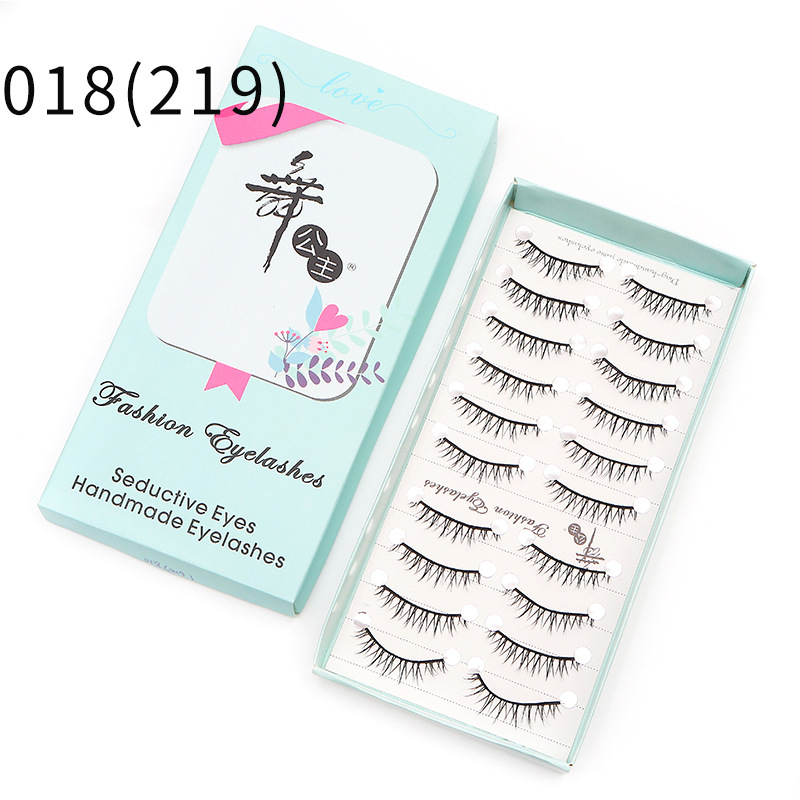 Little Devil Eyelashes Dingsen Factory False Eyelashes Cross-Border 10 Pairs Internet Celebrity Thick Comic Eyelashes