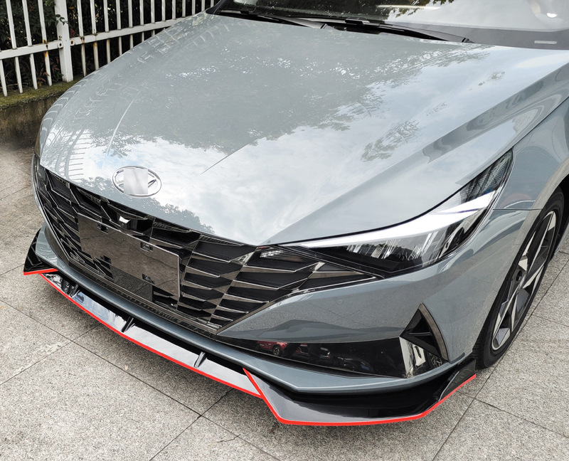 17-21款伊兰特前铲前唇第七代伊兰特后尾翼侧裙后百叶窗加装包围