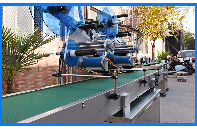 铝箔袋贴标机 全自动双头平面贴标机 高速分页贴标机 双头贴标机