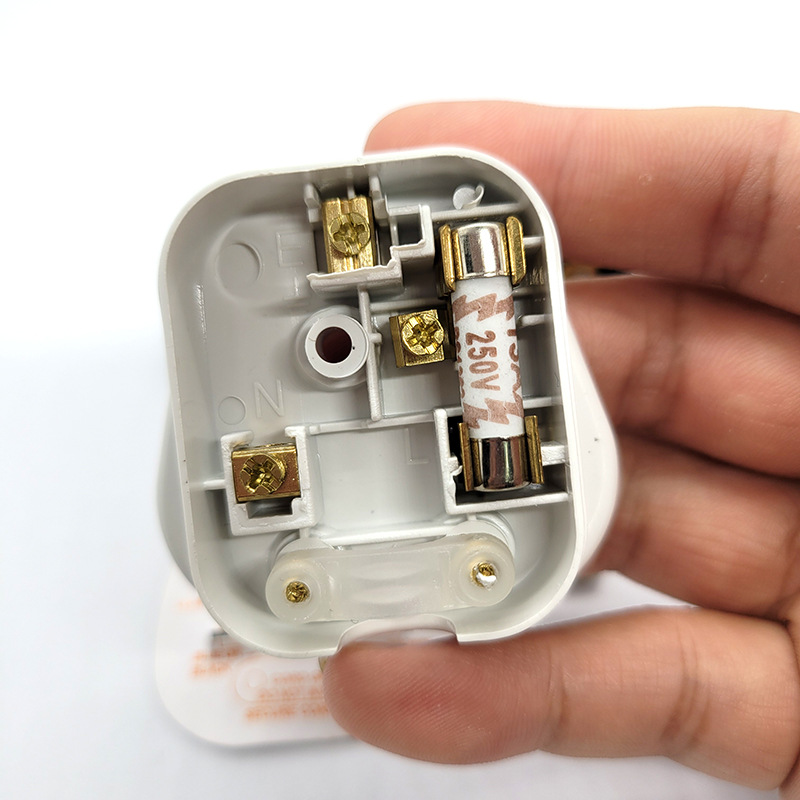 跨境货源 英规接头英标电源接线插头 bs装配式接线英式插头带保险