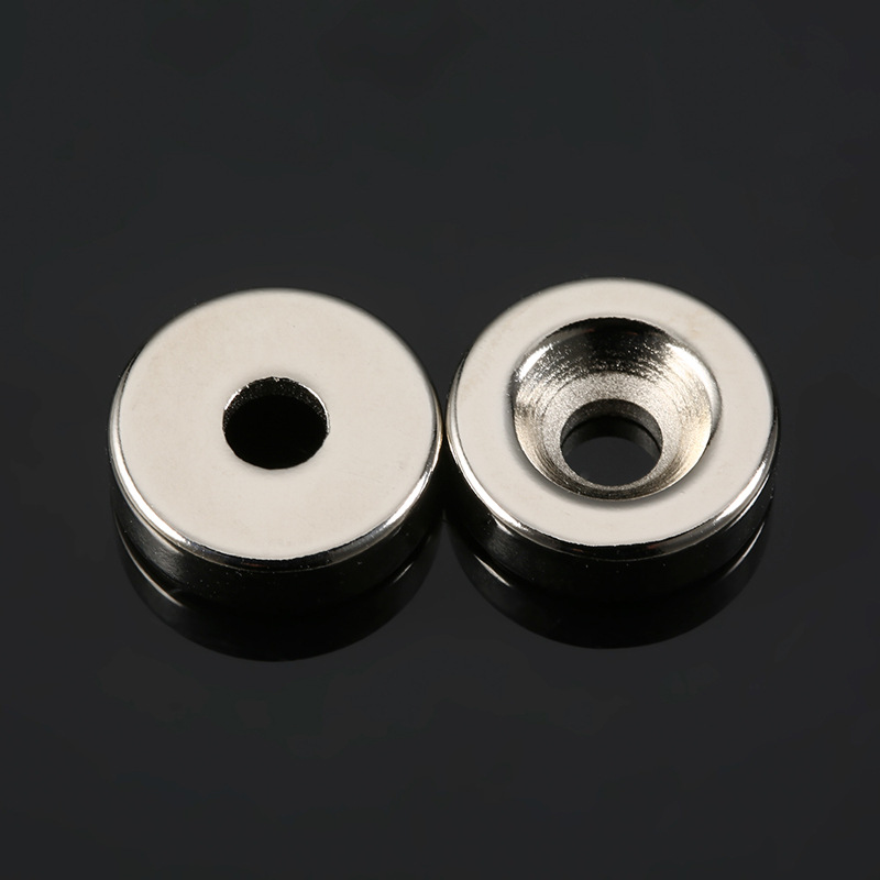 圆形沉孔钕铁硼磁铁强力稀土永磁钢吸铁石带孔磁铁磁吸钕铁硼强磁