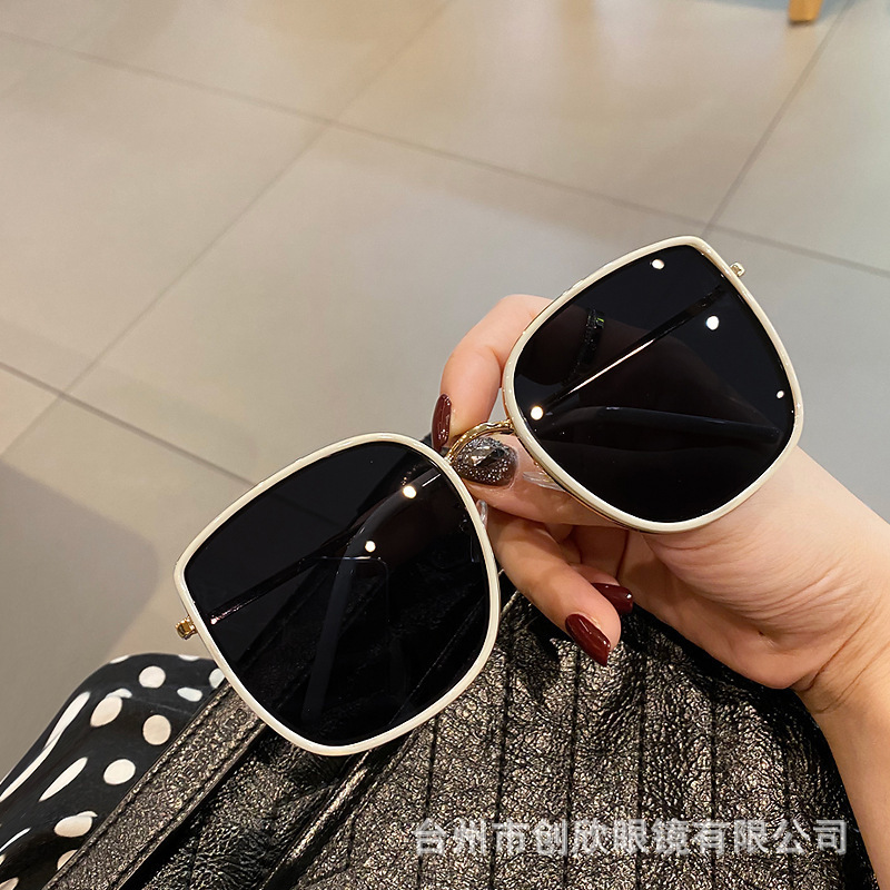 2021 New Korean Style Bi Large Frame Sunglasses Women Ins Style Gm Sunglasses Harajuku Retro Uv Protection Glasses 0815