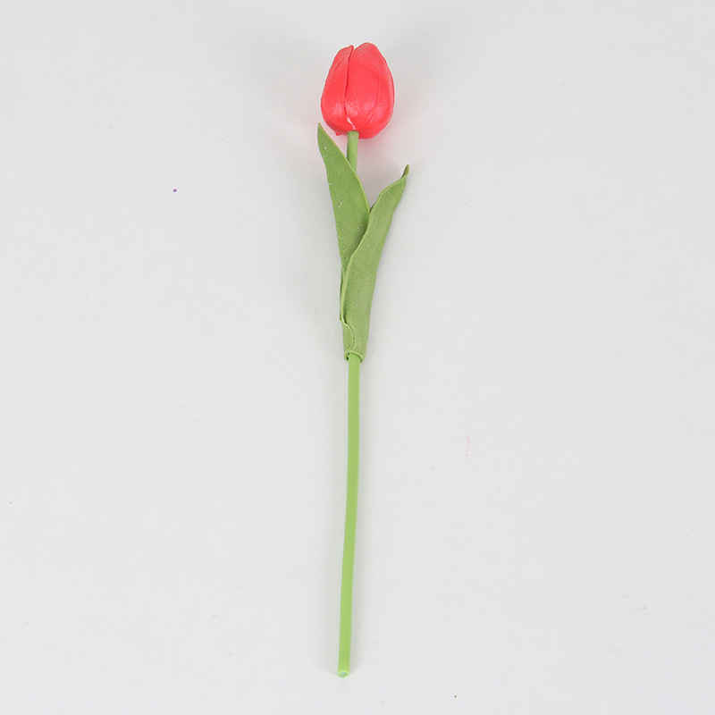 Mini Simulation Tulip Pu Wedding Furniture Hand Feeling Foreign Trade Wholesale Valentine's Day Photography Props Wholesale Outdoor