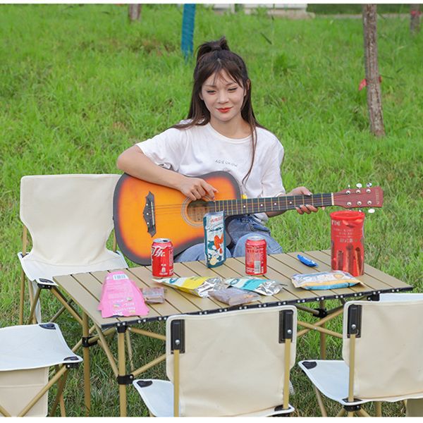 Outdoor Folding Tables and Chairs Folding Stool Portable Table and Chair Self-Driving Camping Picnic Egg Roll Table Set Multifunctional Table and Chair