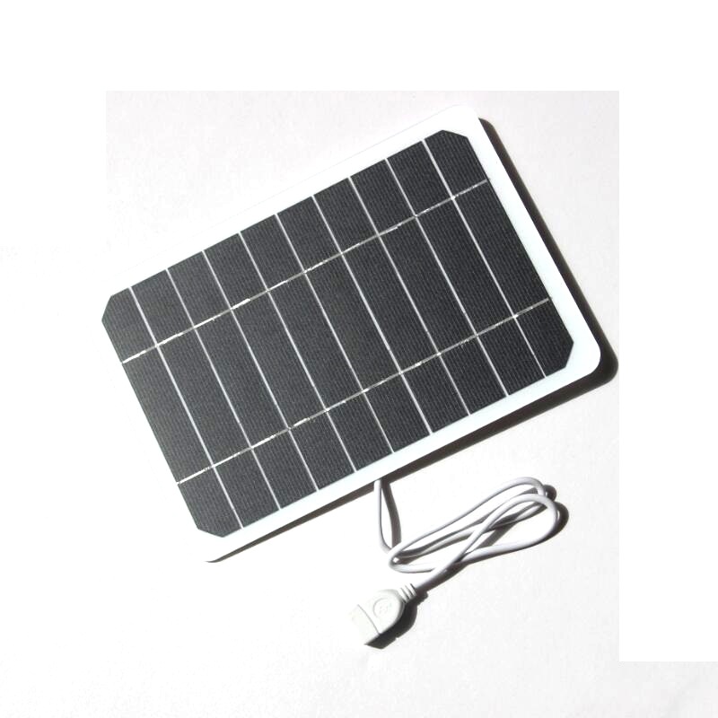 5 W5v Solar Charging Board Outdoor Solar Charger Mobile Phone Power Bank Power Bank Charger