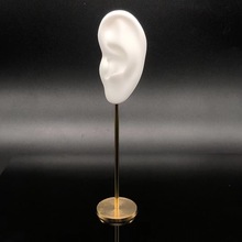 展示款耳朵模型饰品穿刺G黄铜耳环练习耳摆件道具支架展示型