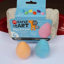 粗粉笔大粉笔大号加粗彩色无尘儿童宝宝鸡蛋玩具模型粉笔环保画笔