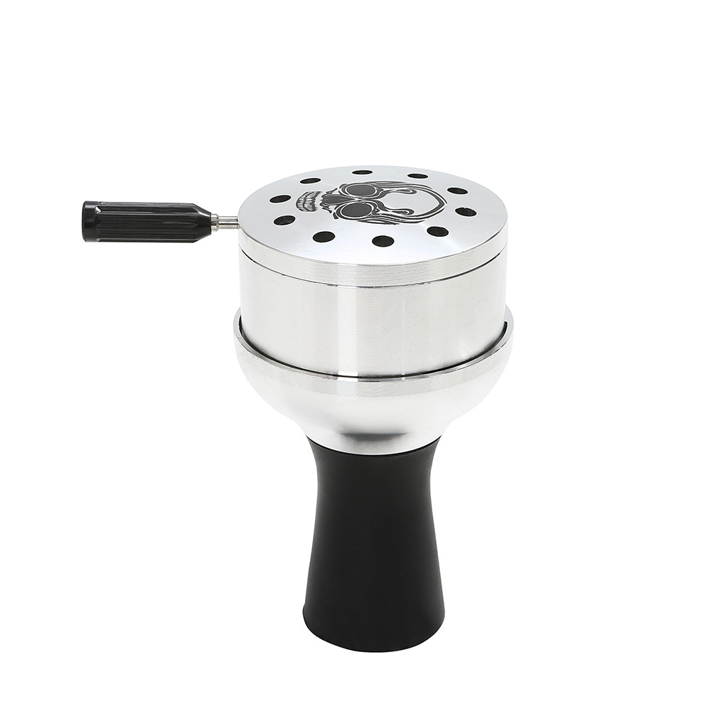 跨境水烟壶套装铝合金碳隔免锡纸碳锅烟碗水烟配件hookah bowl