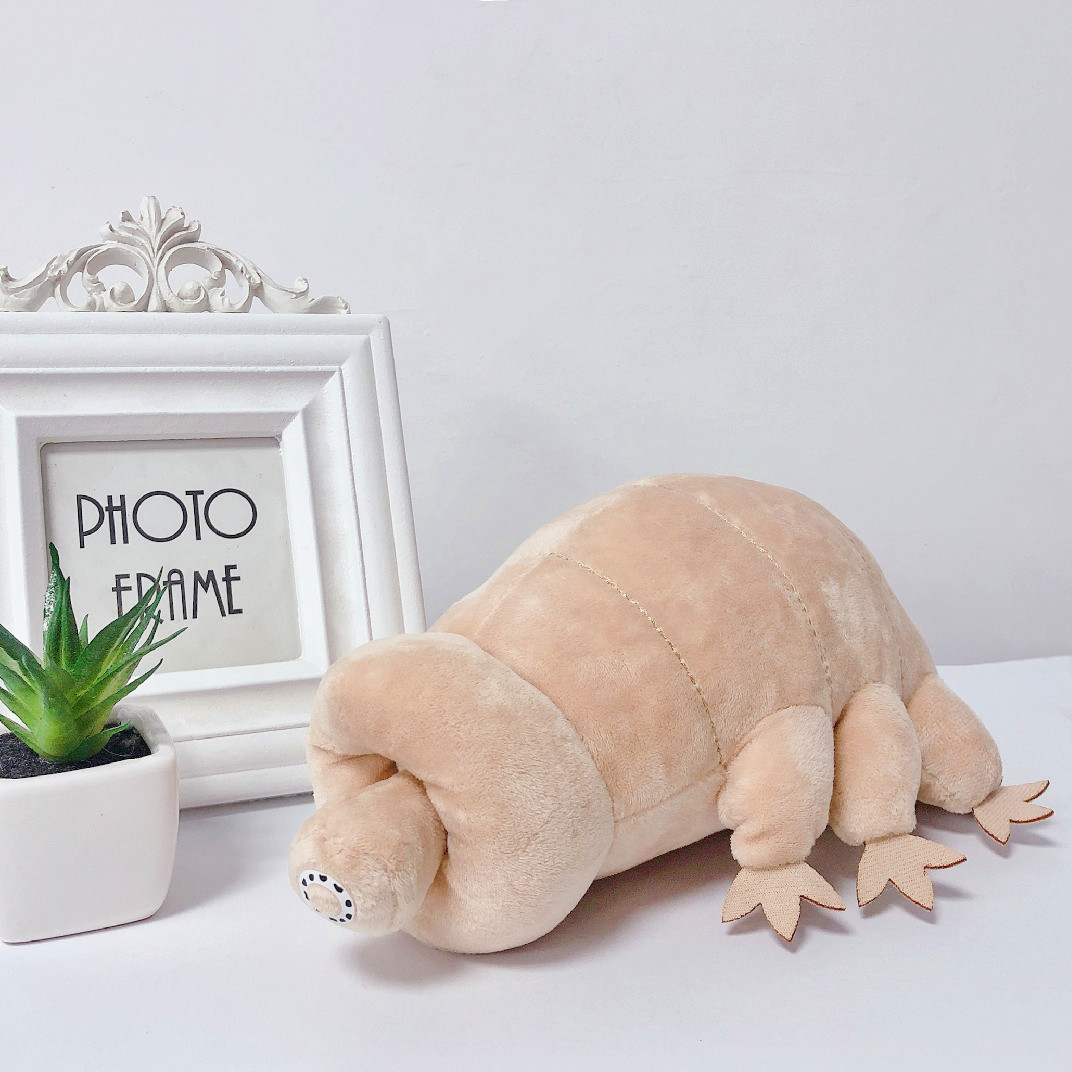 现货跨境新品仿真虫子tardigrade最强生物水熊虫毛绒玩具公仔