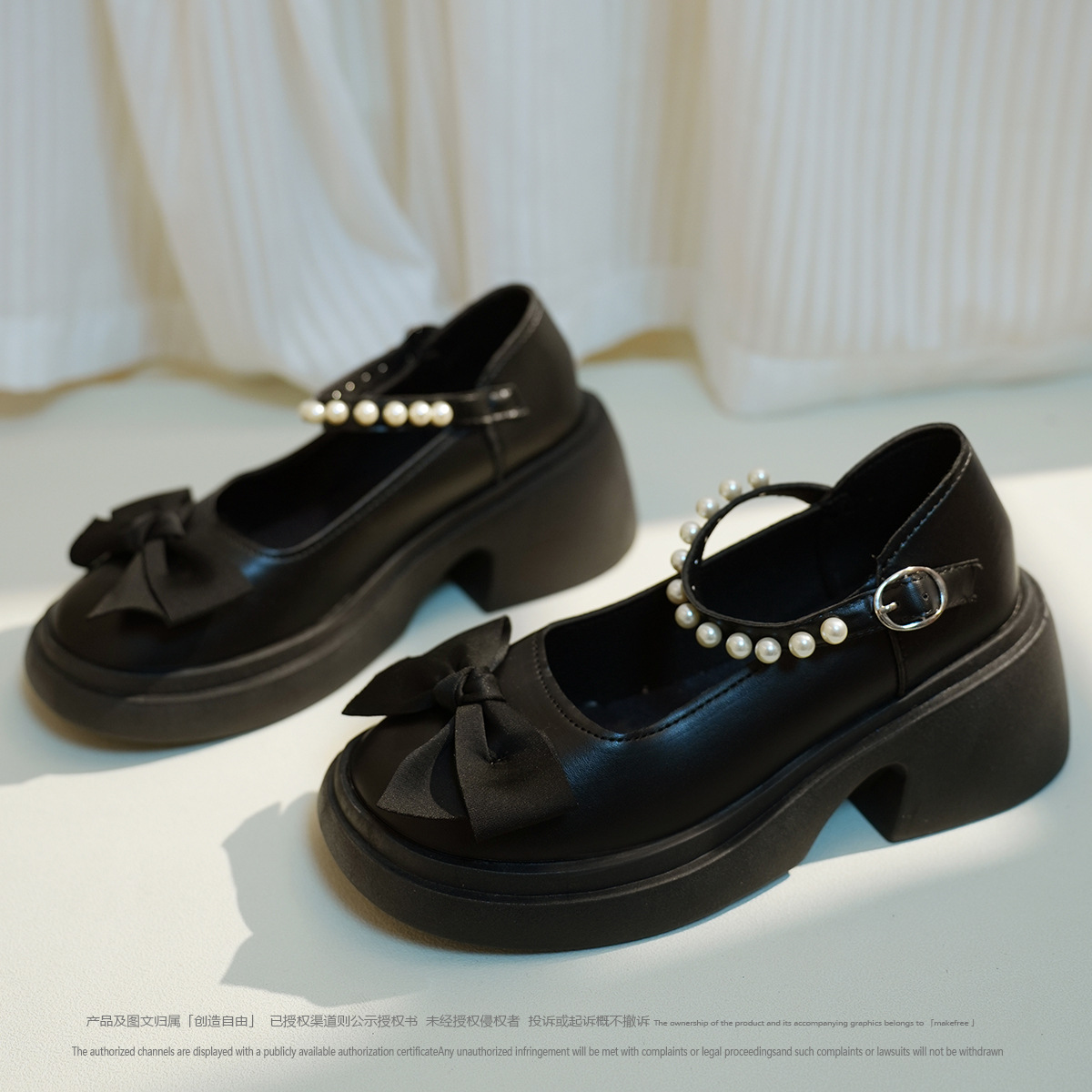 a1561轻奢真皮法式金属头方头拼色浅口单鞋仙风温柔百搭平底鞋高