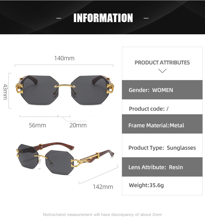 New retro wood-grain leopard temple sunglasses for men, European and American square frame driving cheetah decorative sunglasses for cross-border wholesale pic 2