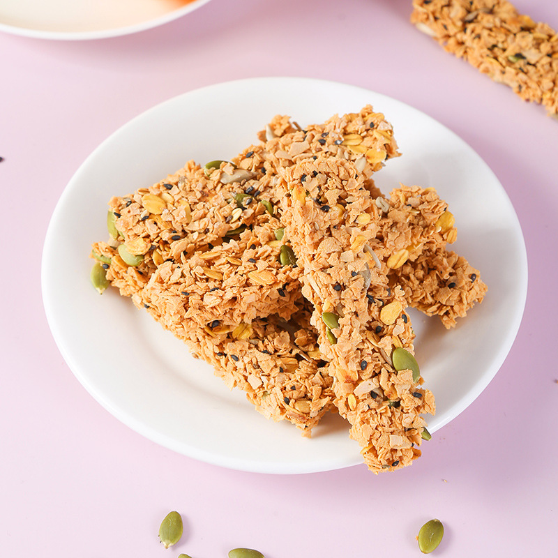 轻食代餐谷物燕麦棒坚果风味香脆燕麦棒直播供货商超诚邀代理