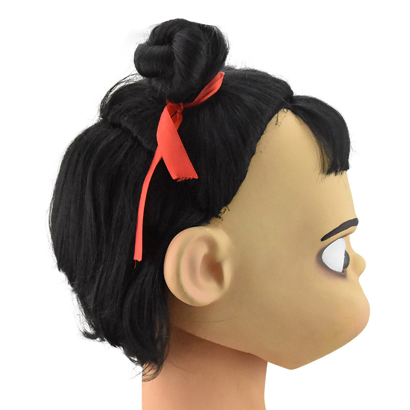 魔童降世之哪吒面具化妆舞会动漫电影派对恶搞表演道具乳胶头套