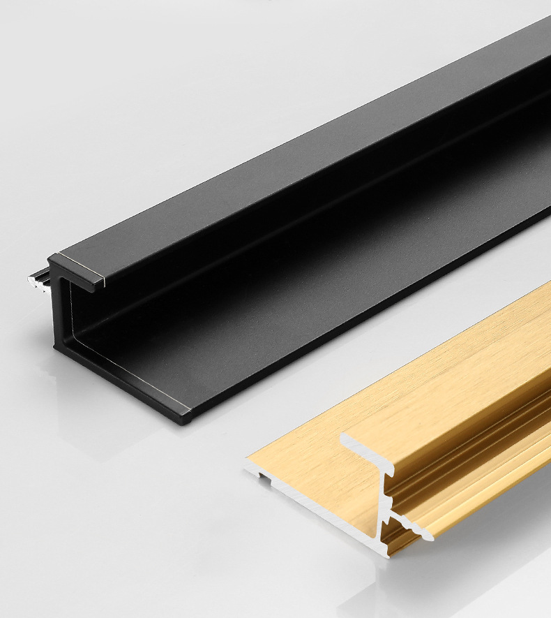 暗装拉手现代太空铝l型卡槽拉手内嵌拉手移门开槽嵌入铝合金扣手