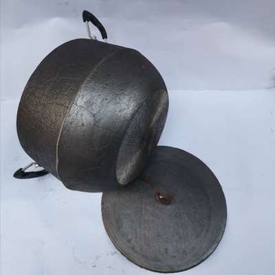 传统老式生铁鼎锅 吊锅煮 生铁锅吊罐 平底一体锅煲汤锅包邮