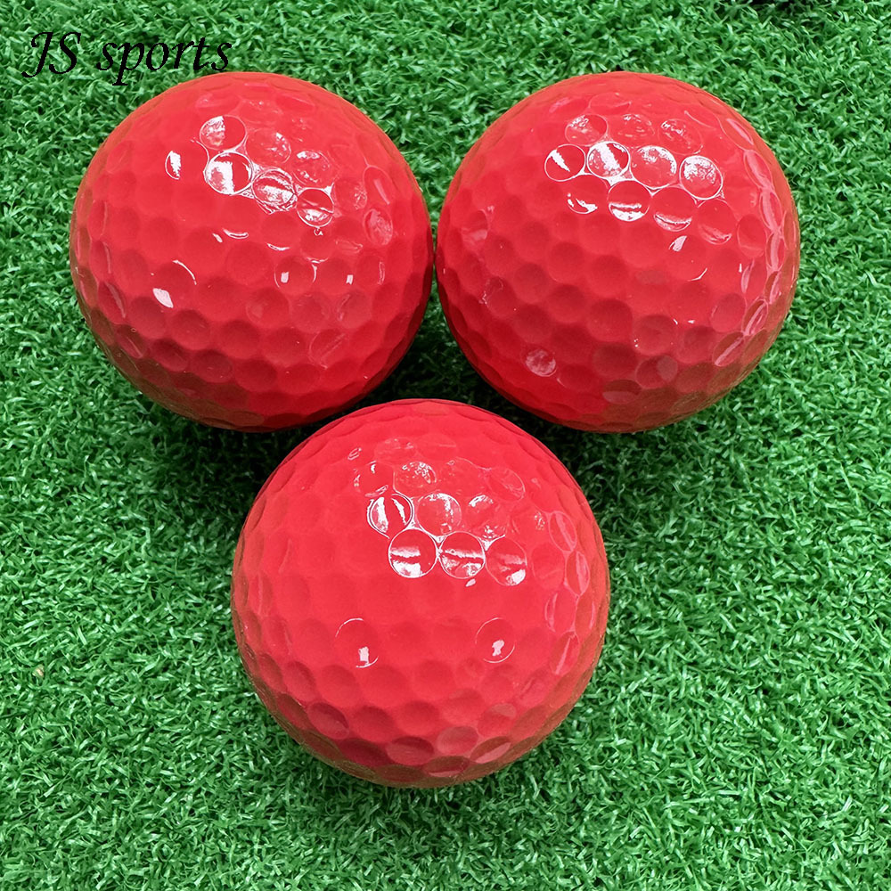 闪电发货2层比赛球高尔夫源头厂家直发红色空白球散装包装纸箱