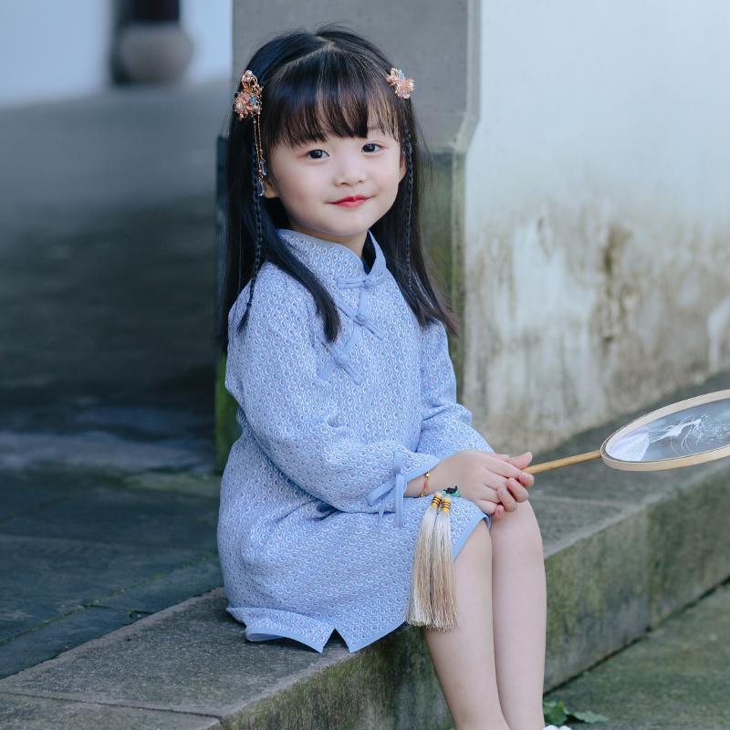 西子问同款女童汉服儿童古装宝宝唐装古风汉服童装超仙中国风套装