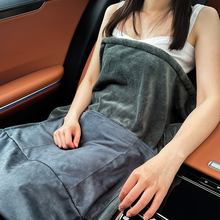 S78D夏季汽车空调抱枕被子两用午睡办公室腰靠枕二合一珊瑚绒