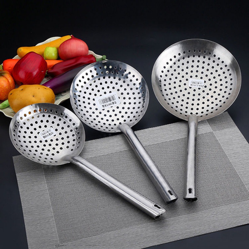 漏勺不锈钢长柄加厚家用油炸过滤网沥油大号捞面捞饺子厨房用品