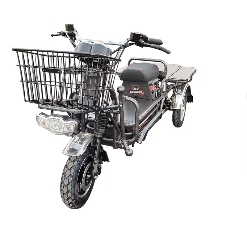 路霸大力神载重王电瓶车72v60v拉货电摩送外卖快递农用三轮电动车