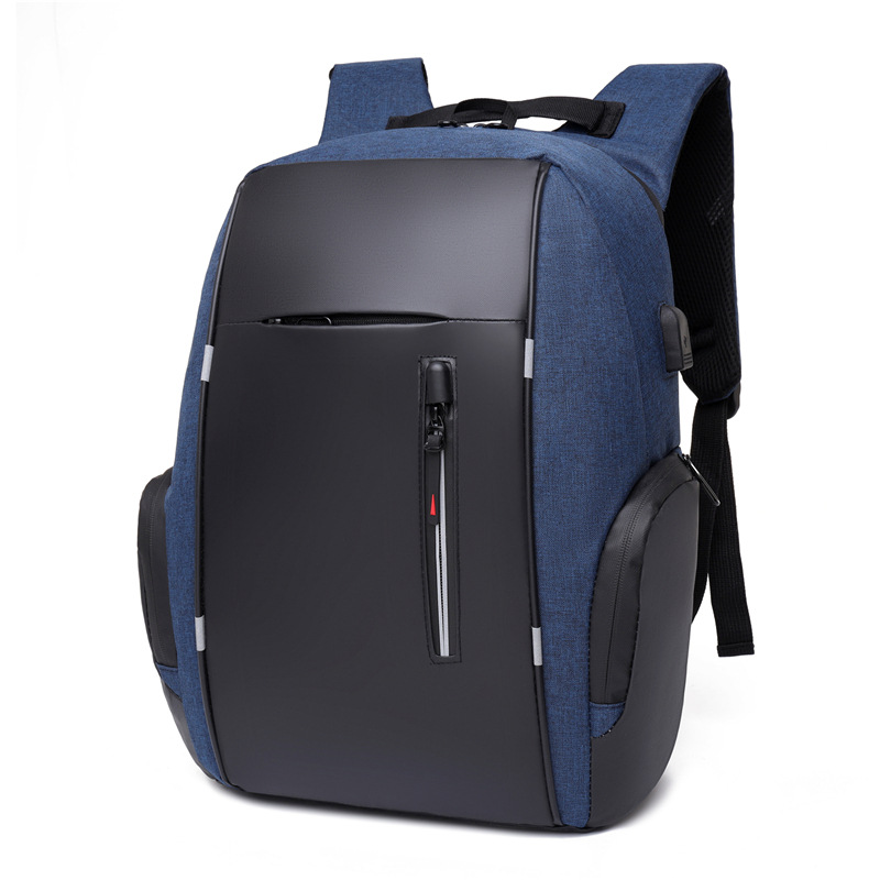 Cross-Border Men's Business Bag Laptop Bag Multifunctional USB Backpack Large Capacity Backpack Printable Logo