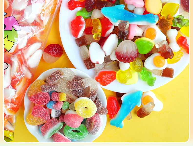 德国trolli口力橡皮糖果汁qq糖多种口味品种齐全货源稳定现货批发