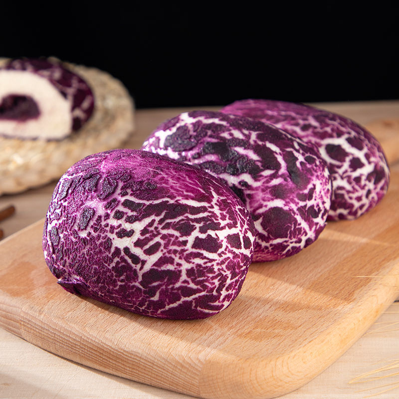 包子半成品批发标点紫薯包儿童早餐食品馒头速冻速食主食网红