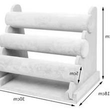 发箍收纳单层三层绒布首饰展示架饰品头花架手链手表手镯展示架